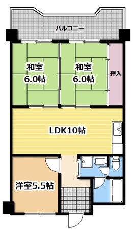 奥野マンションの物件間取画像